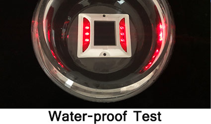solar road stud waterproof test