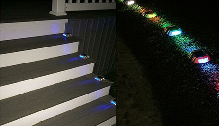 solar road stud markers in England