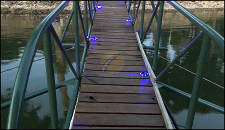 tachas solares aluminio LED