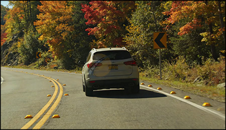 tachas reflectivas en carreteras del Perú