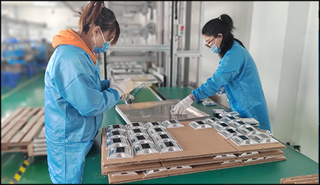 vialetas solares fábrica NOKIN