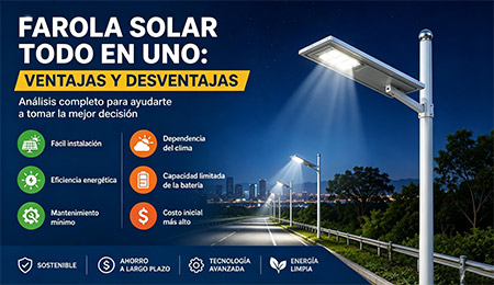 Farola Solar Todo en Uno: Ventajas y Desventajas
