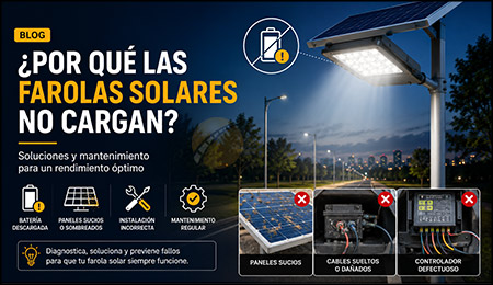Por Qué las Farolas Solares No Cargan? Soluciones y Mantenimiento