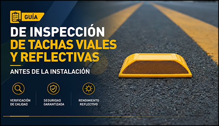 Guía de Inspección de Tachas Viales y Reflectivas Antes de la Instalación