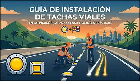 instalación de tachas viales