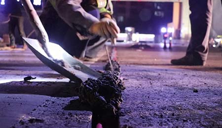 smart road stud installation