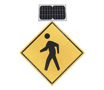 Señal de paso Peatones solar