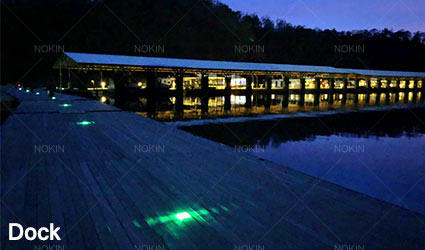 solar road stud in dock